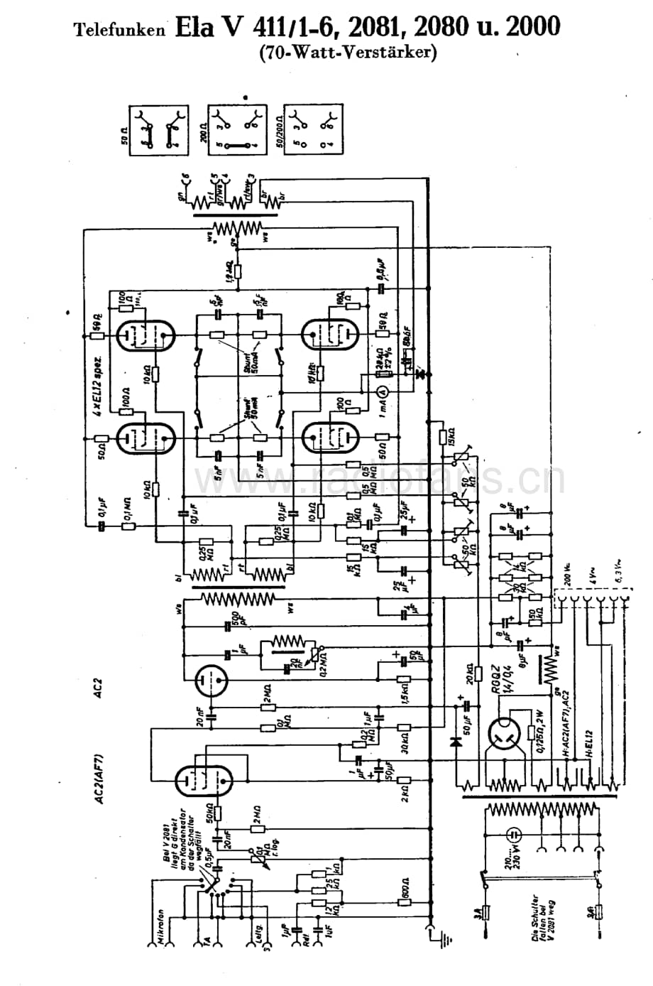 TelefunkenElaV2081维修电路图、原理图.pdf_第1页