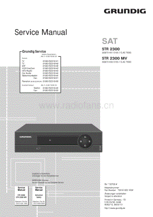 GrundigSTR2300 维修电路图、原理图.pdf