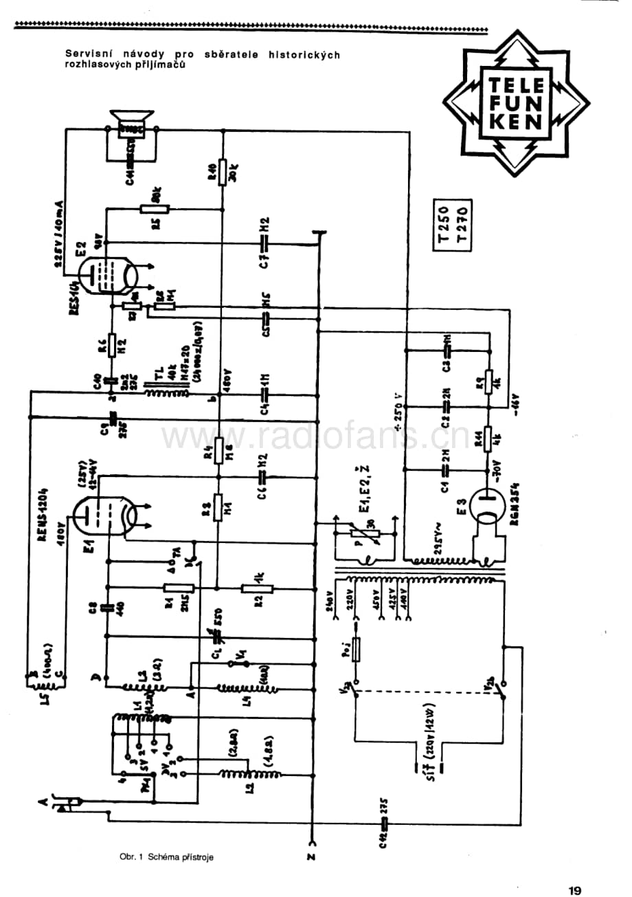 TelefunkenT250Schematic电路原理图维修电路图、原理图.pdf_第1页