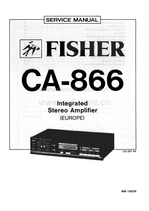 FisherCA866ServiceManual 电路原理图.pdf