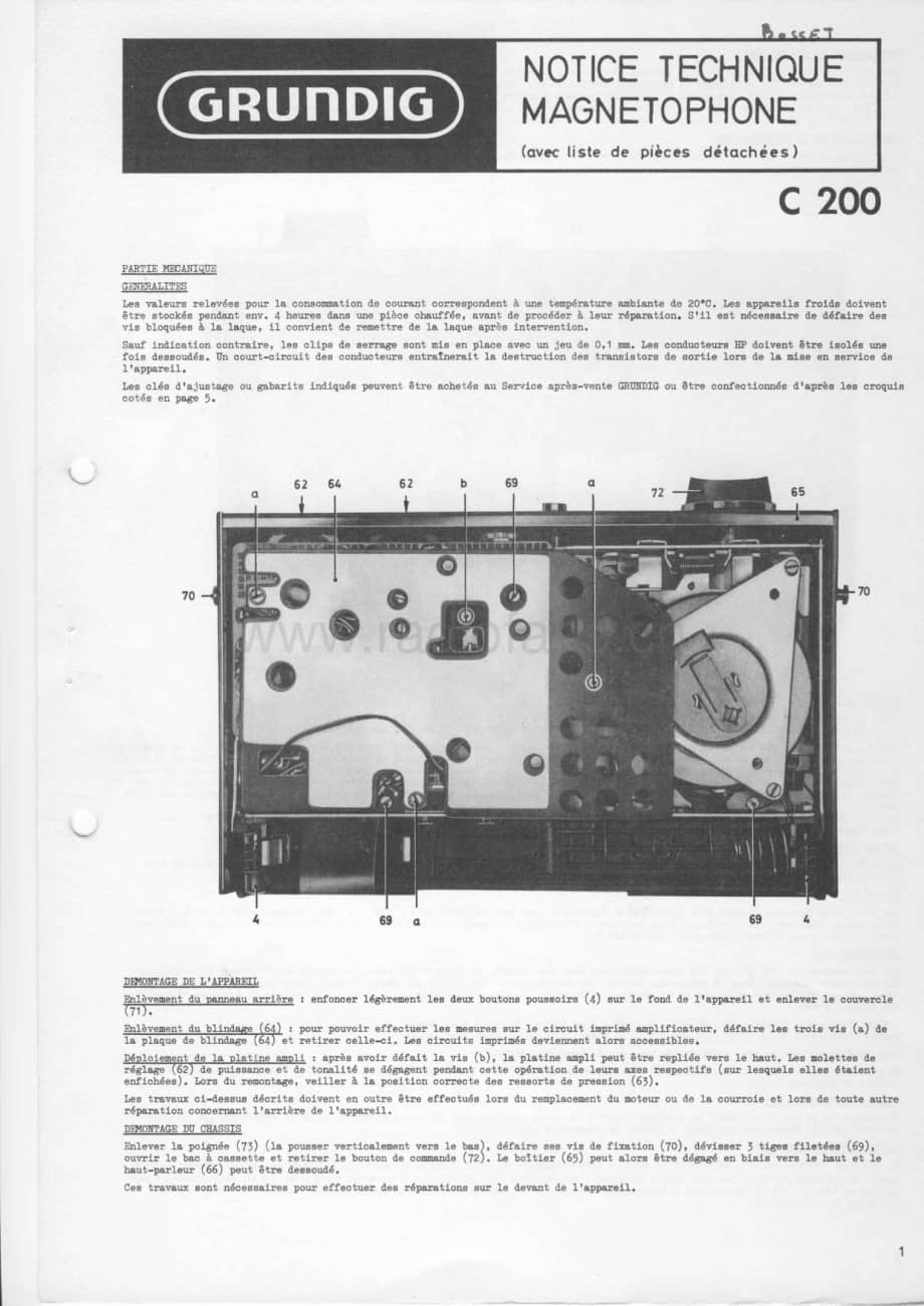 GrundigC200deluxeServiceManual2 维修电路图、原理图.pdf_第1页