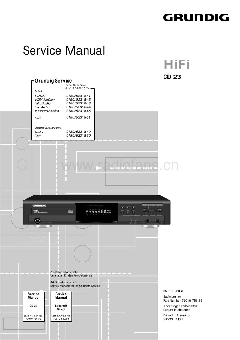 GrundigCD23 维修电路图、原理图.pdf_第1页