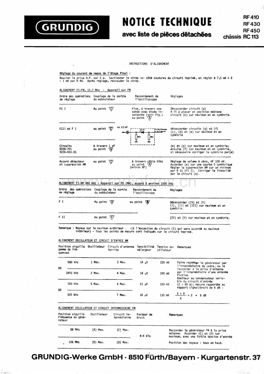 GrundigRF430 维修电路图、原理图.pdf_第1页