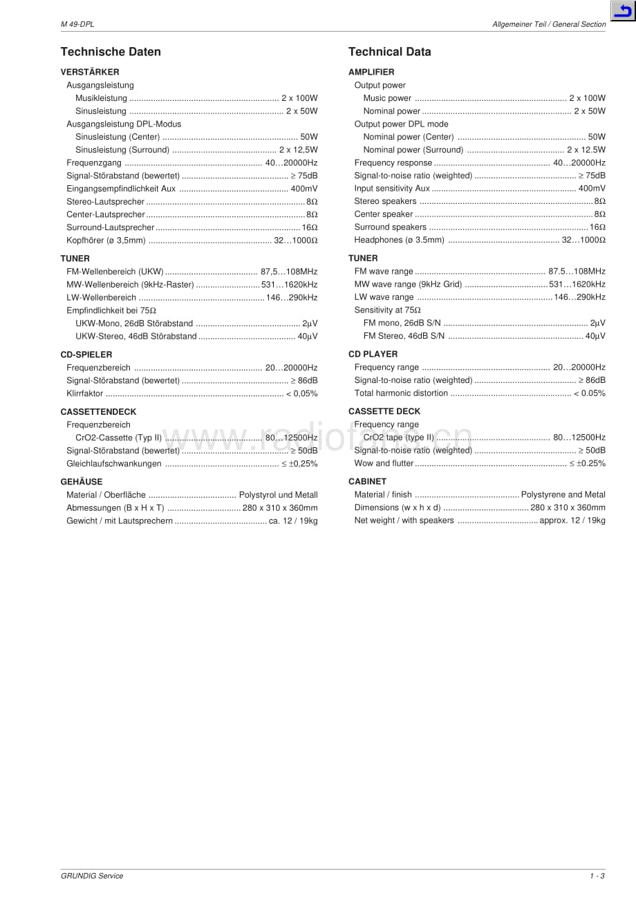 GrundigM49DPL 维修电路图、原理图.pdf_第3页