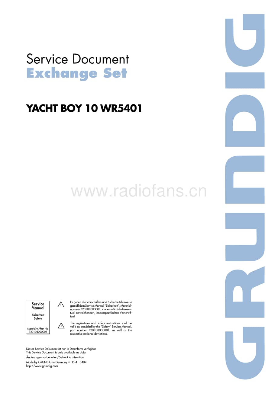 GrundigYachtBoy10WR5401 维修电路图、原理图.pdf_第1页