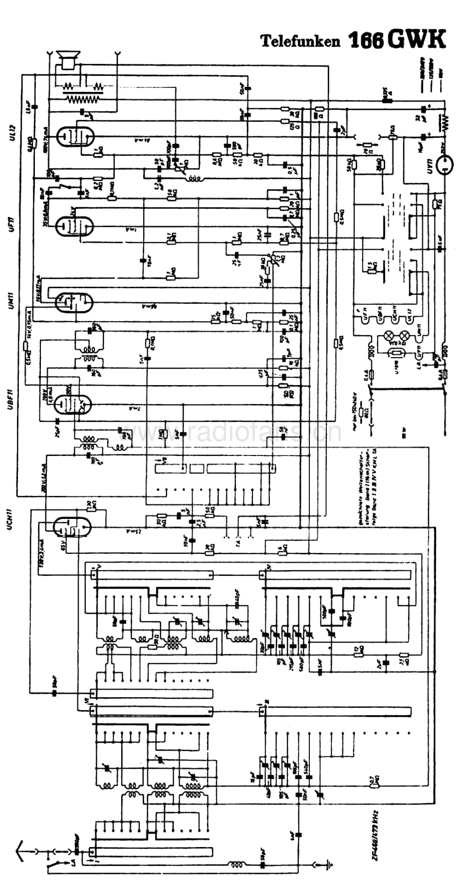 Telefunken_166GWK 维修电路图 原理图.pdf_第1页