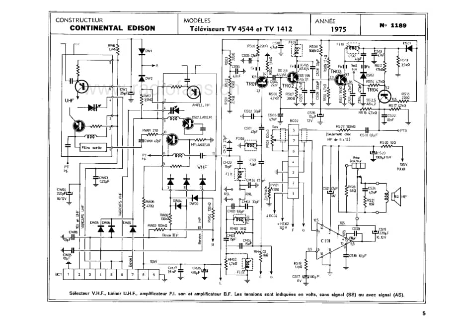 ContinentalEdisonTV1412 维修电路图 原理图.pdf_第1页