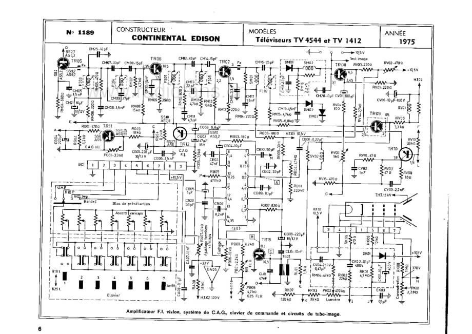 ContinentalEdisonTV1412 维修电路图 原理图.pdf_第2页