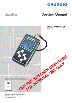 GrundigMPixxVP1000 维修电路图、原理图.pdf