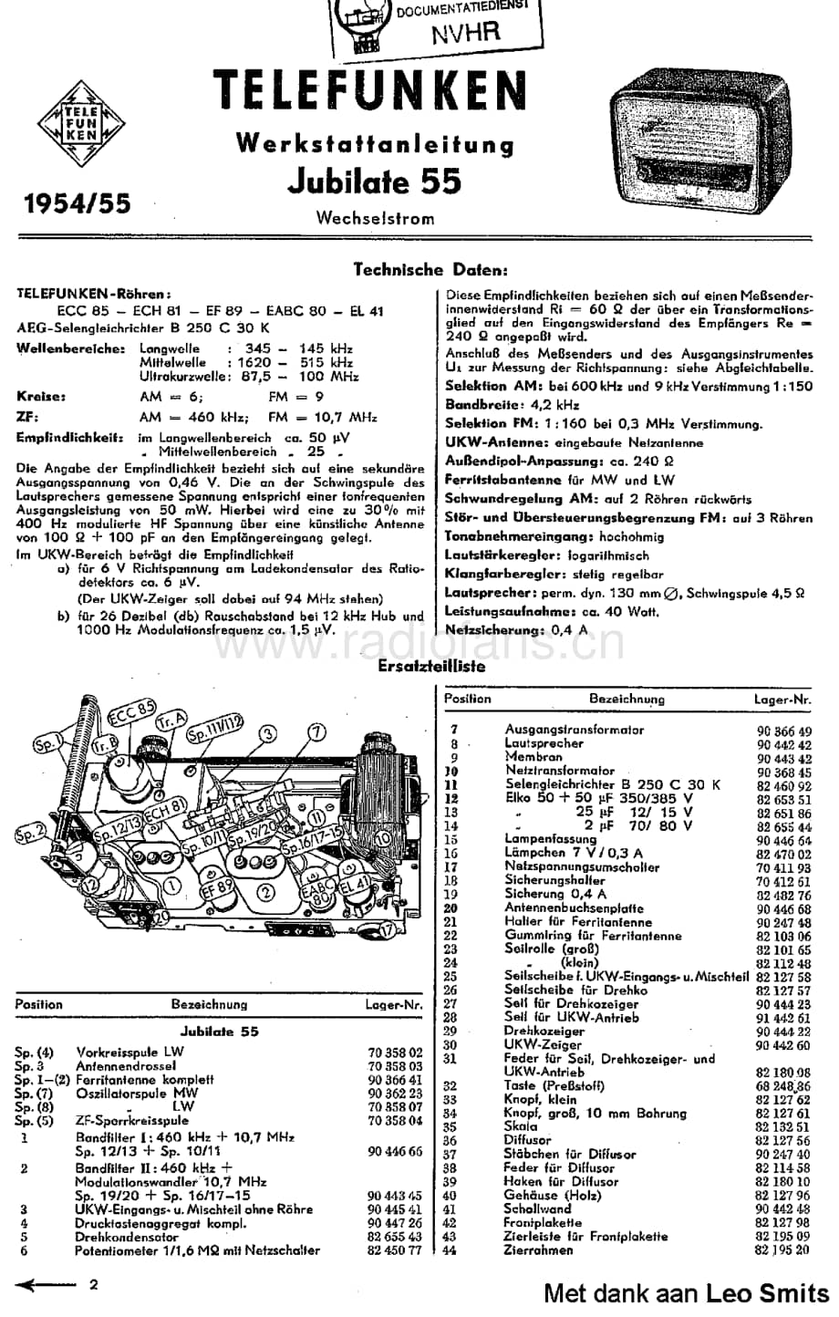 Telefunken_Jubilate55 维修电路图 原理图.pdf_第1页