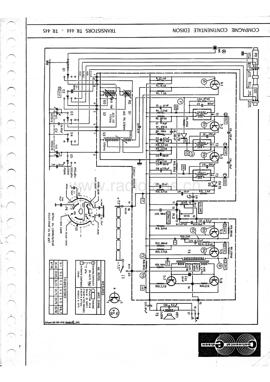ContinentalEdisonTR445 维修电路图 原理图.pdf_第2页