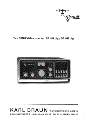 BraunSE401ServiceManual电路原理图.pdf