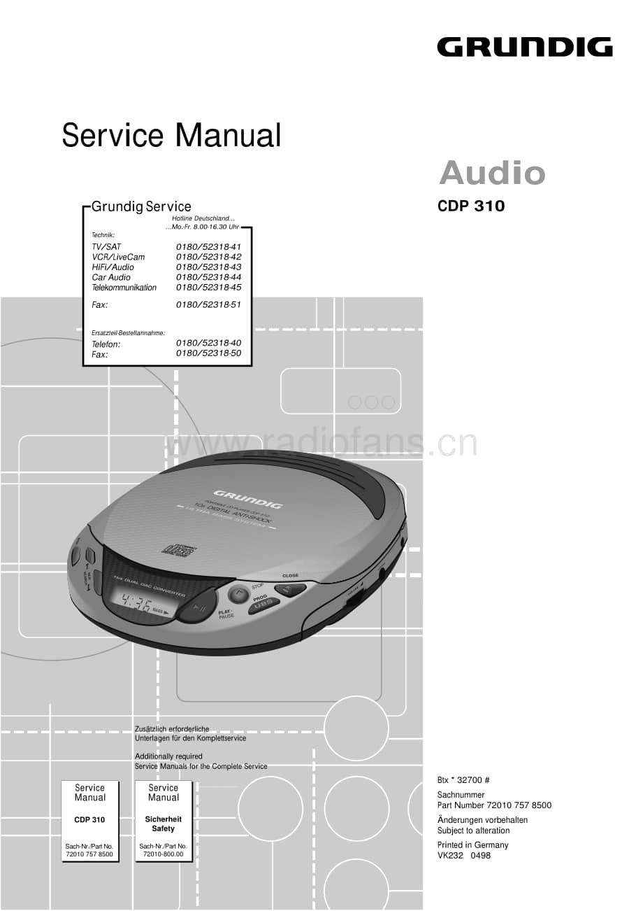 GrundigCDP310 维修电路图、原理图.pdf_第1页