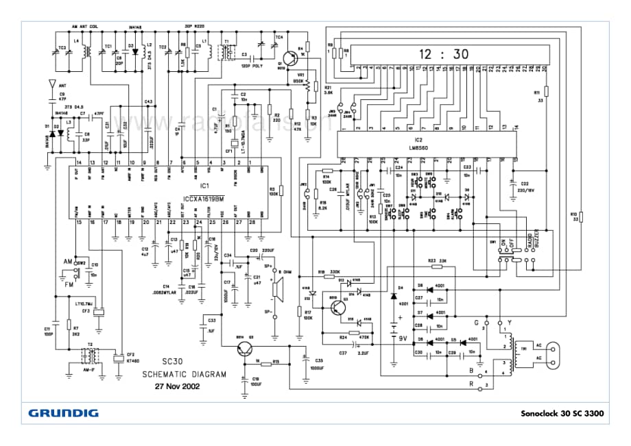 GrundigSonoclock30SC3300 维修电路图、原理图.pdf_第2页