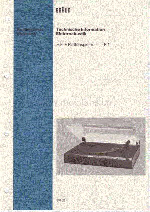 BraunP1ServiceManual电路原理图.pdf