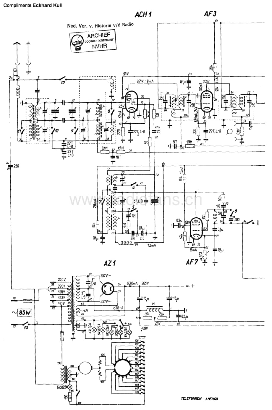 Telefunken_Amerigo 维修电路图 原理图.pdf_第1页