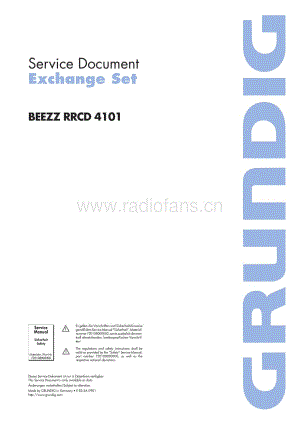 GrundigBEEZZRRCD4101 维修电路图、原理图.pdf