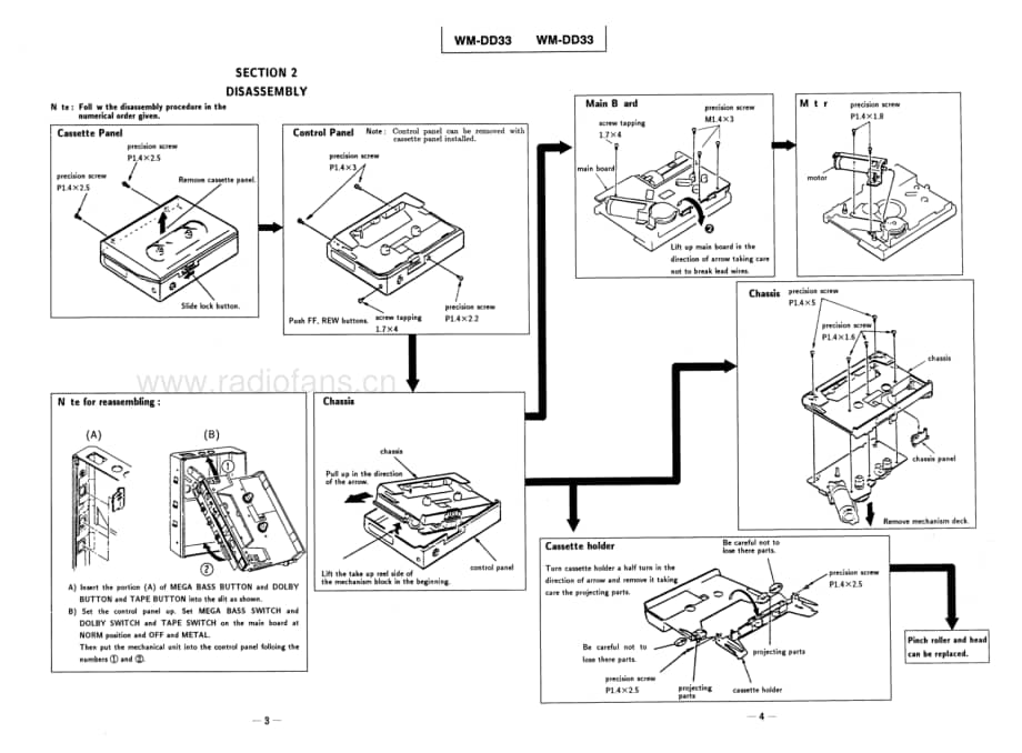 SONYWM-DD33_SERVICE_MANUAL电路图 维修原理图.pdf_第3页