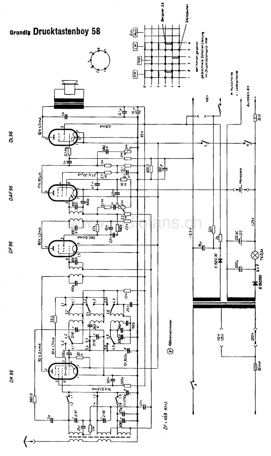 GrundigDrucktastenBoy58 维修电路图、原理图.pdf_第1页