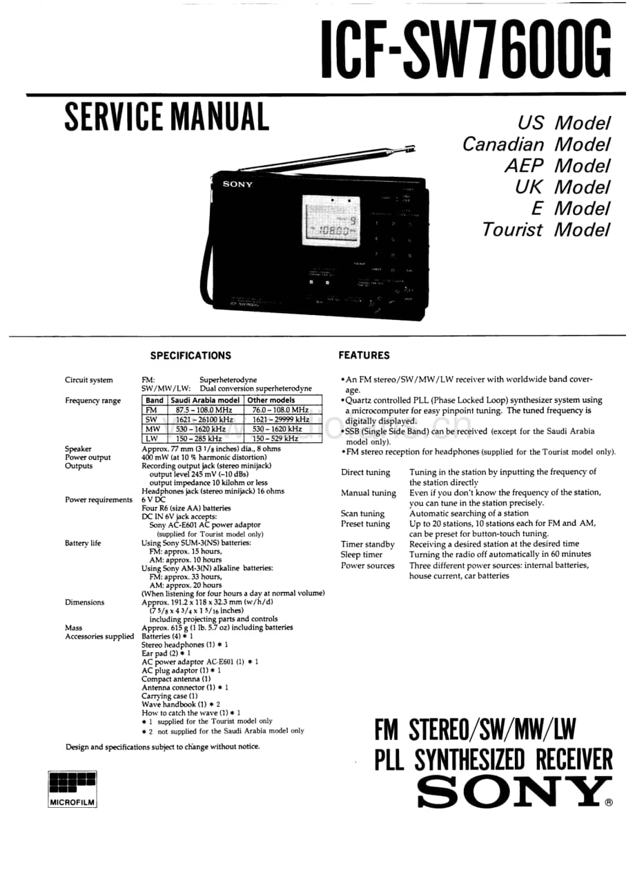 Sony_ICF-SW7600G 电路图 维修原理图.pdf_第1页