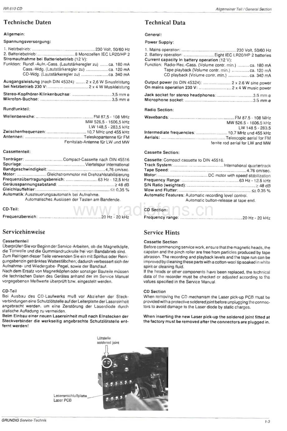GrundigRR610CD 维修电路图、原理图.pdf_第3页