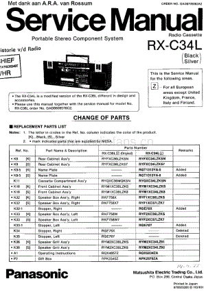 Panasonic_RX-C34L 电路图 维修原理图.pdf