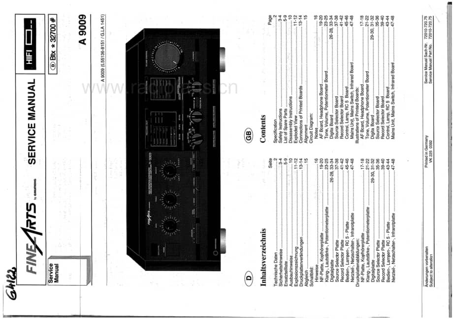 GrundigA9009Schematics 维修电路图、原理图.pdf_第1页