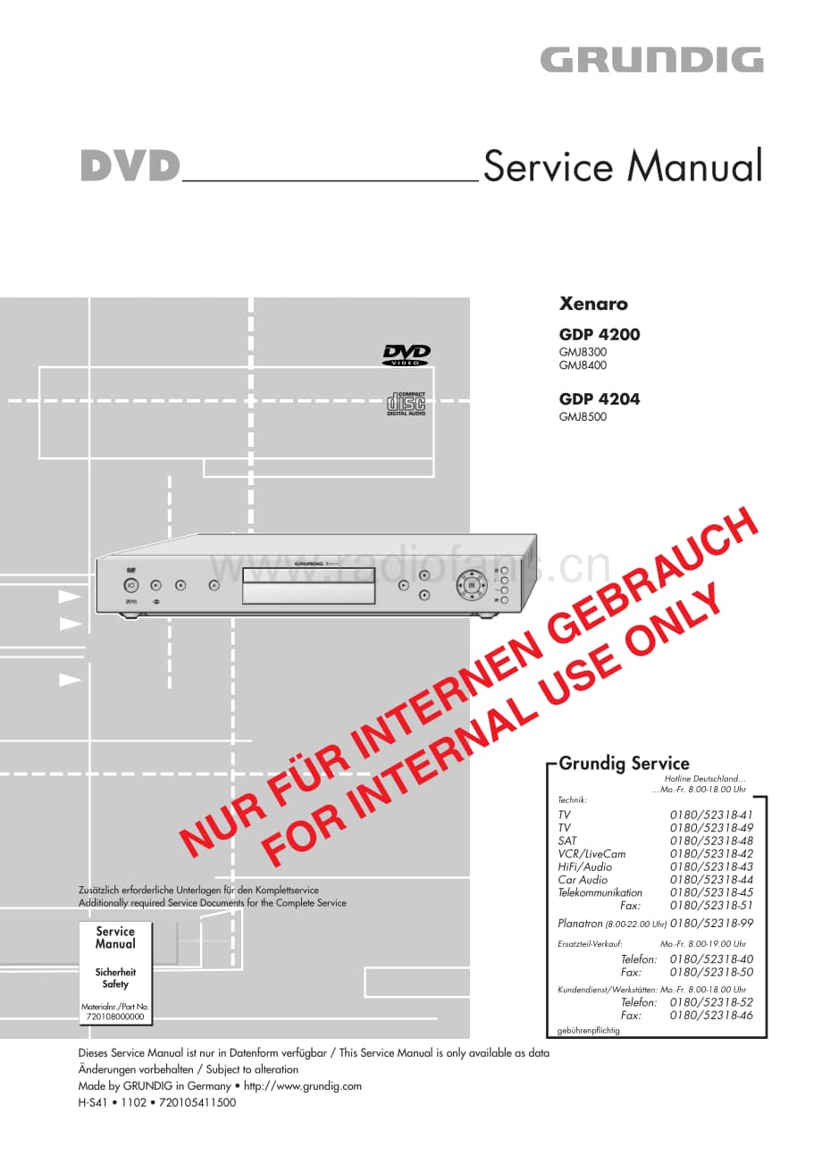 GrundigGDP4204 维修电路图、原理图.pdf_第1页