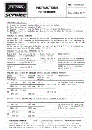 GrundigRecordBoy50FR 维修电路图、原理图.pdf