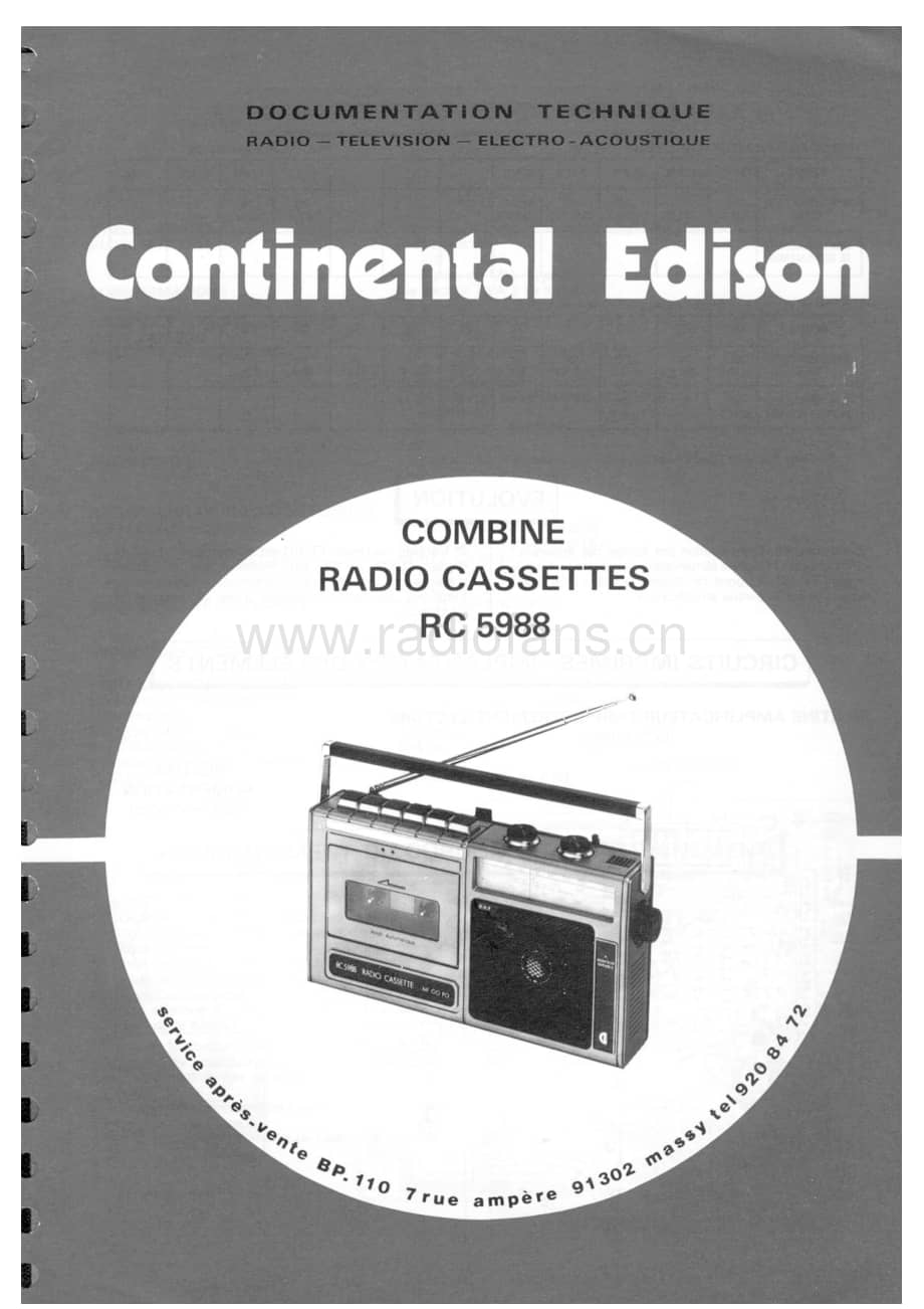 ContinentalEdisonRC5088 维修电路图 原理图.pdf_第1页