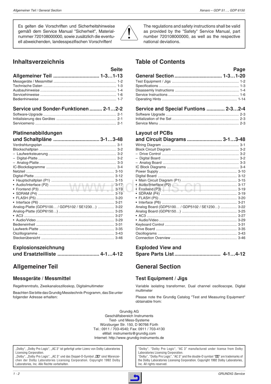 GrundigGDP6150GDP61501GDP61502 维修电路图、原理图.pdf_第2页