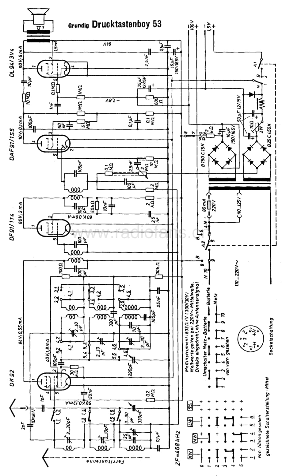 GrundigDrucktastenBoy53 维修电路图、原理图.pdf_第1页