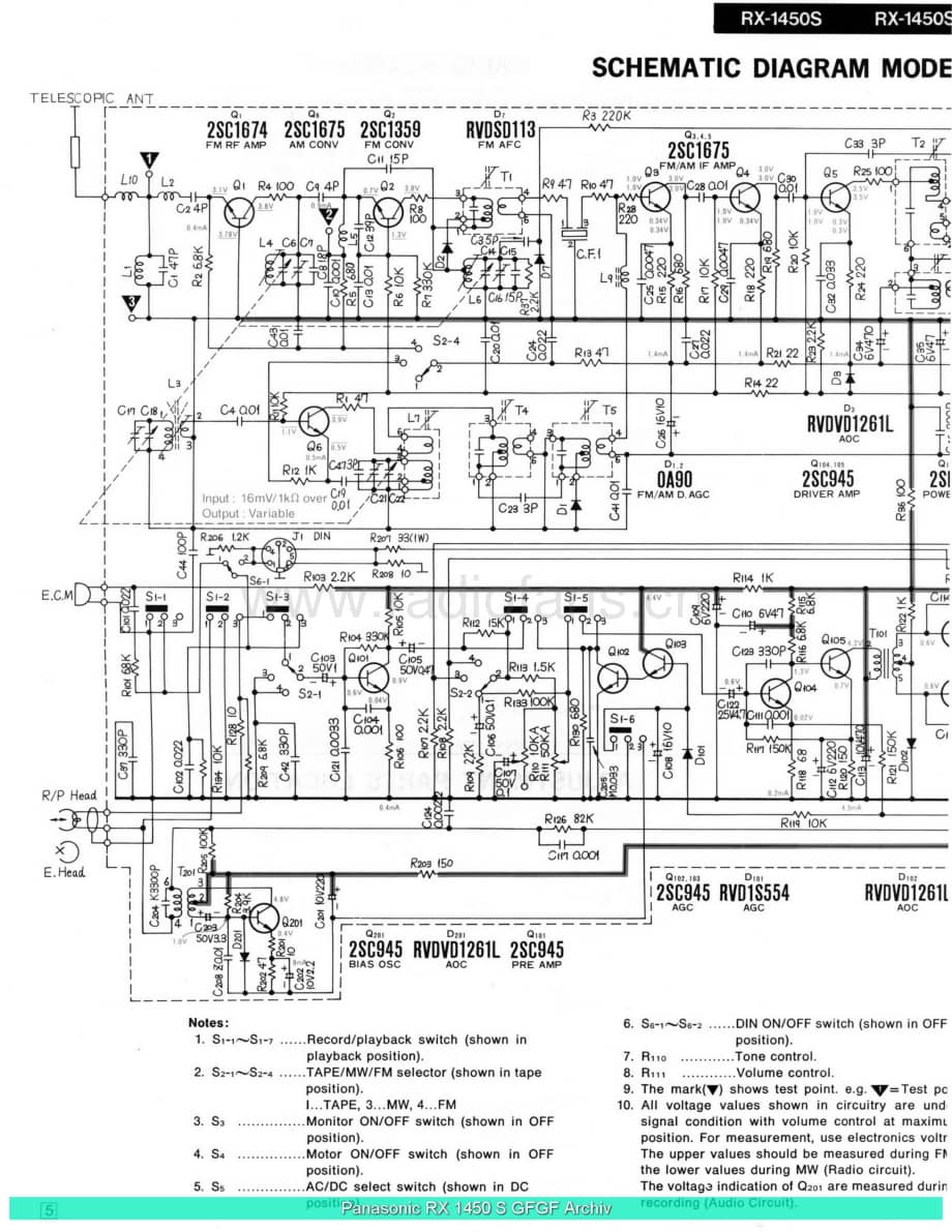 Panasonic_RX-1450S_sch 电路图 维修原理图.pdf_第2页