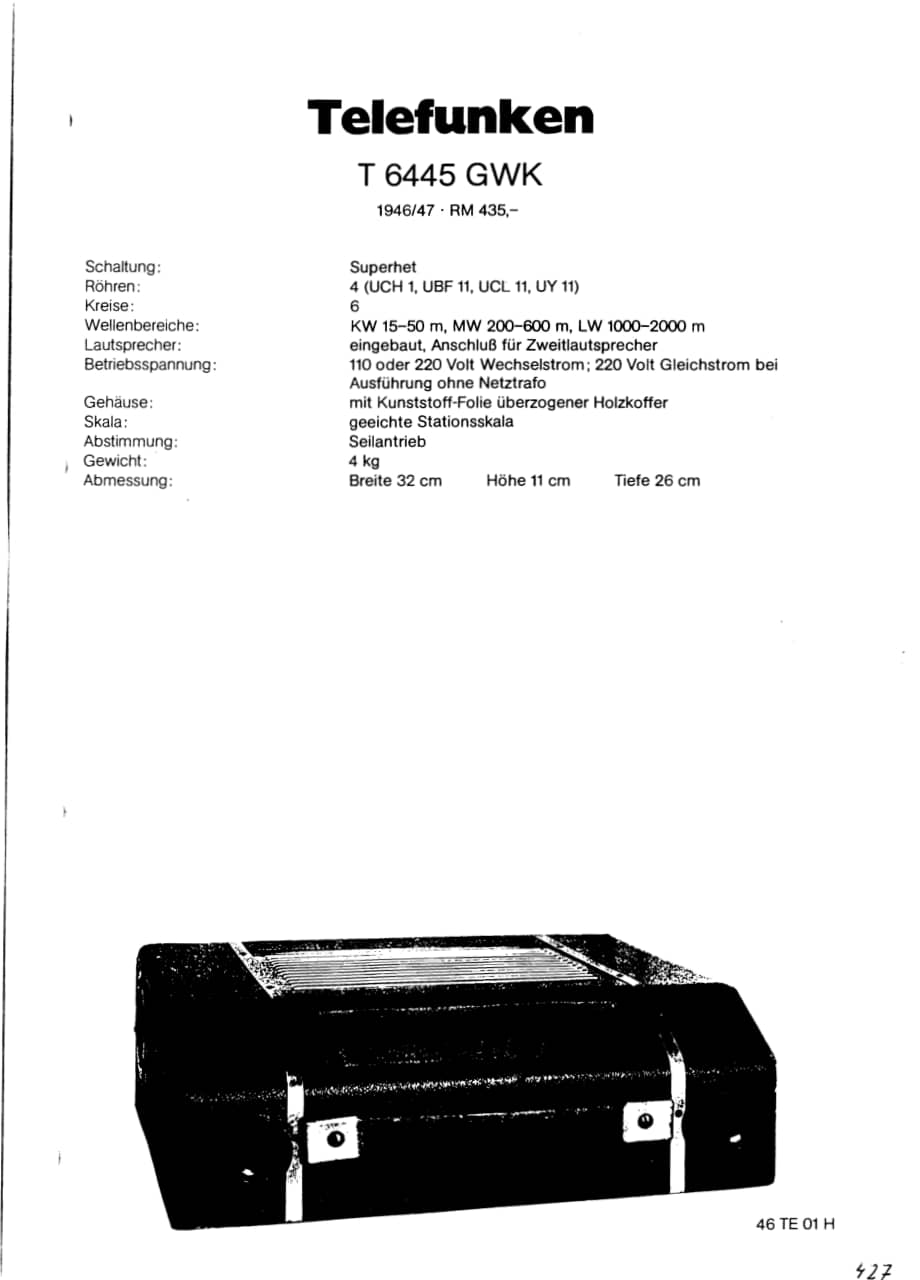 Telefunken6445GWKSchematic2电路原理图维修电路图、原理图.pdf_第1页