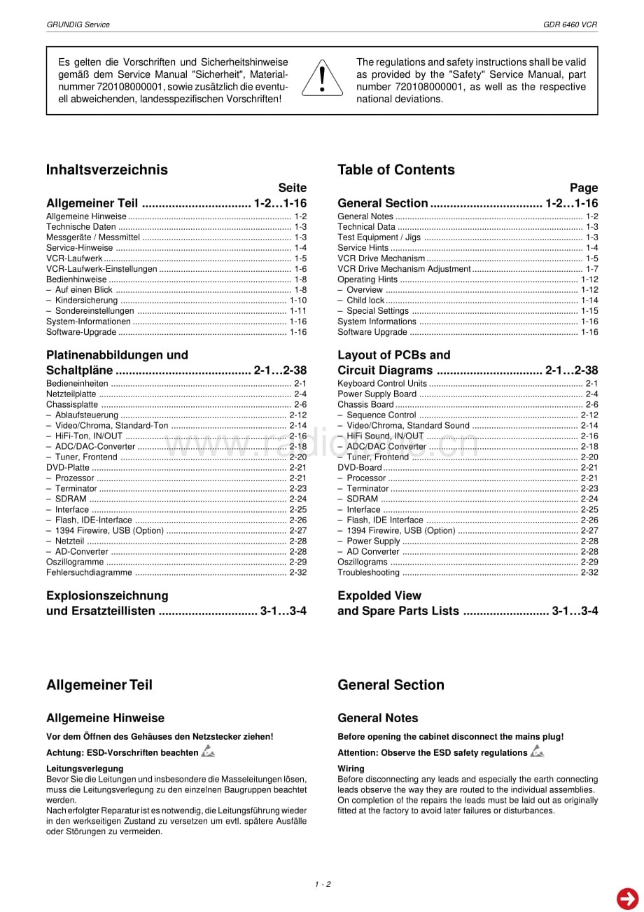 GrundigGDR6460VCR 维修电路图、原理图.pdf_第2页