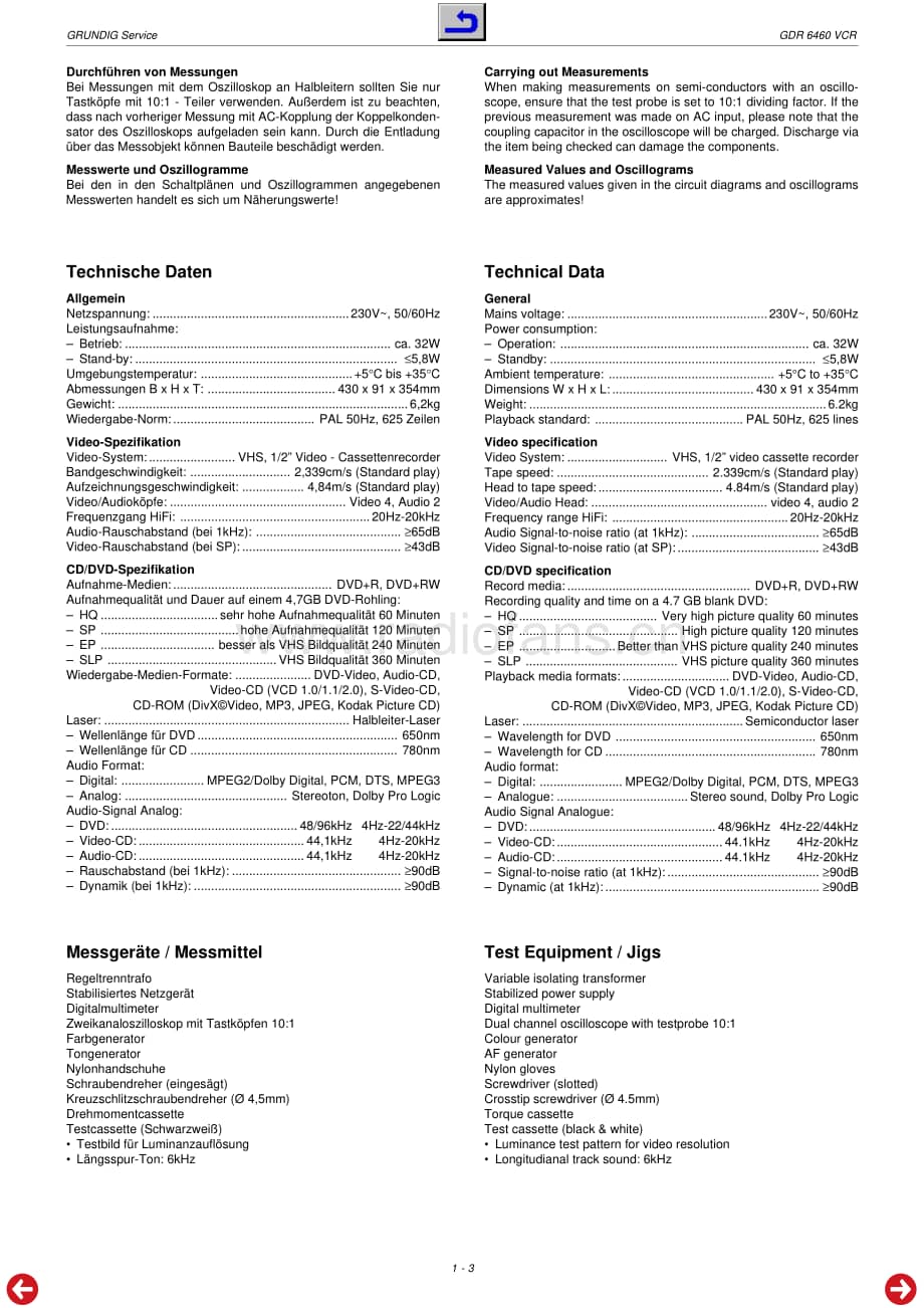 GrundigGDR6460VCR 维修电路图、原理图.pdf_第3页