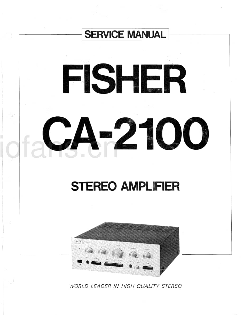 FisherCA2100ServiceManual 电路原理图.pdf_第1页