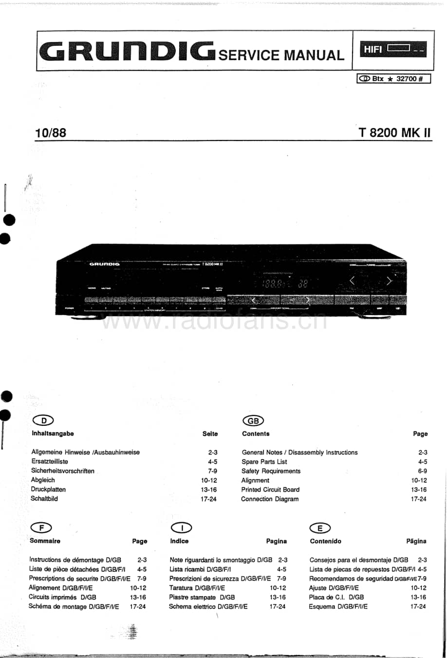 GrundigT8200Mk2 维修电路图、原理图.pdf_第1页