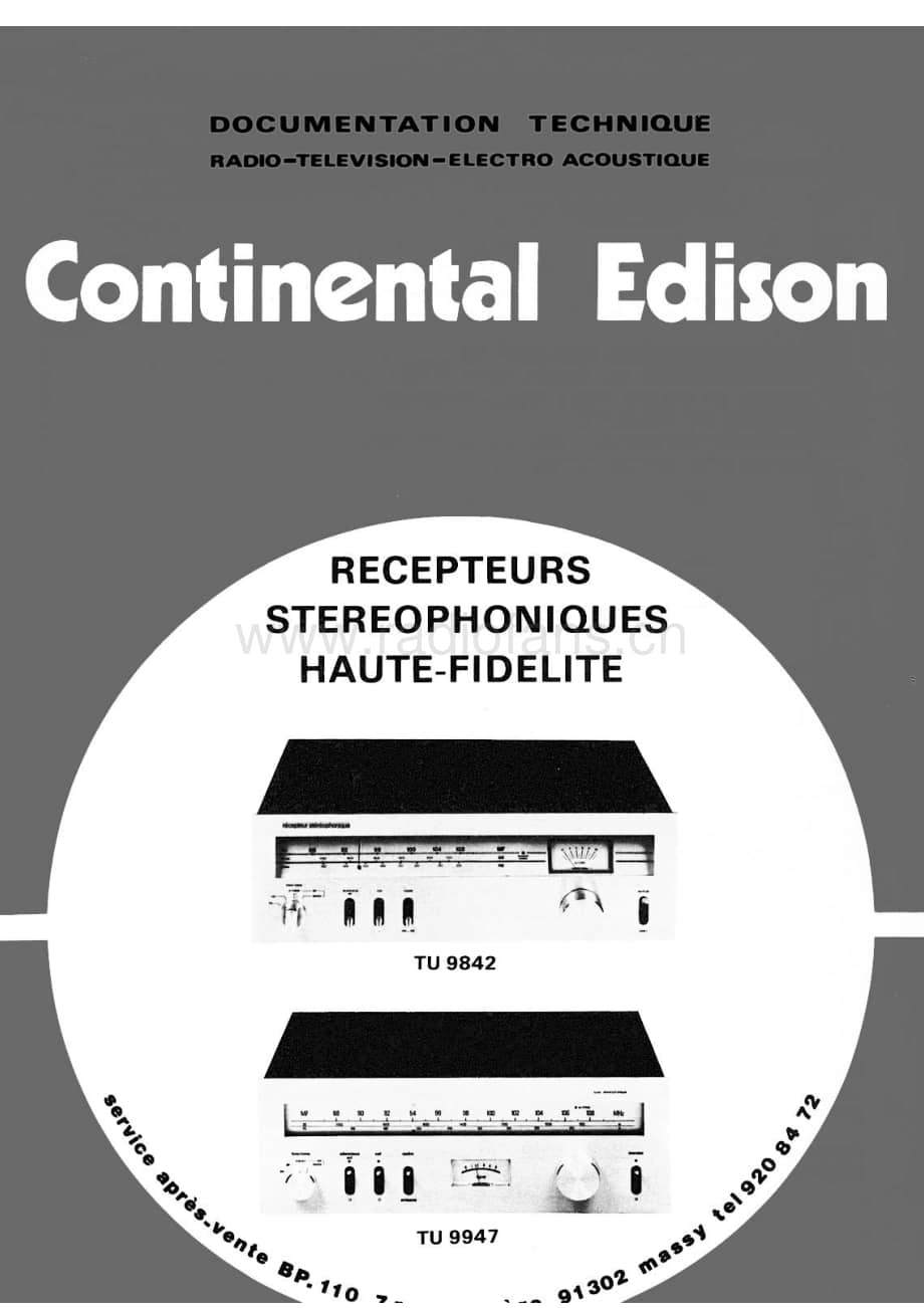 ContinentalEdisonTU9842 维修电路图 原理图.pdf_第1页