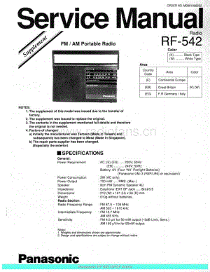Panasonic_RF-542_sch 电路图 维修原理图.pdf