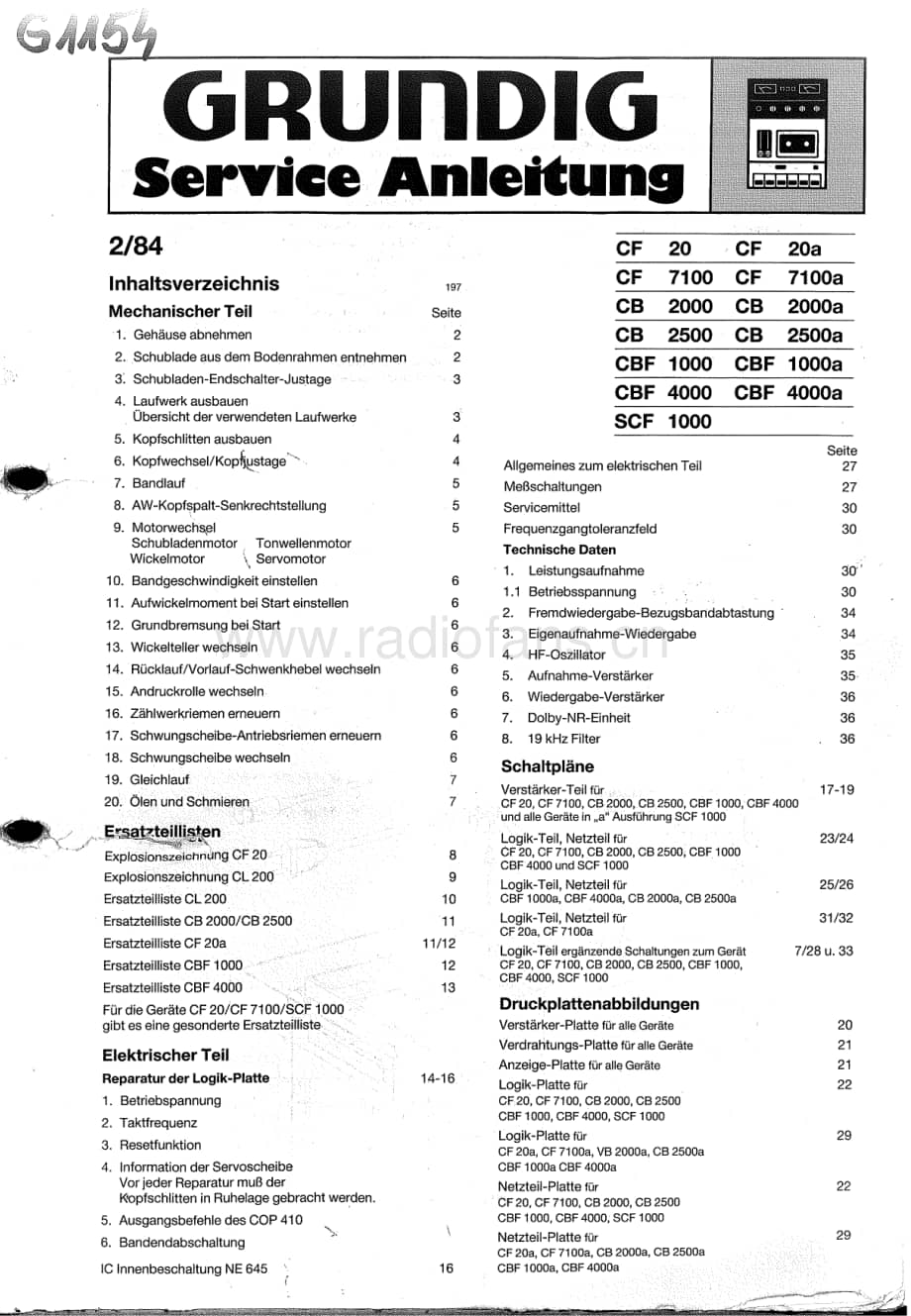 GrundigCB2500 维修电路图、原理图.pdf_第1页