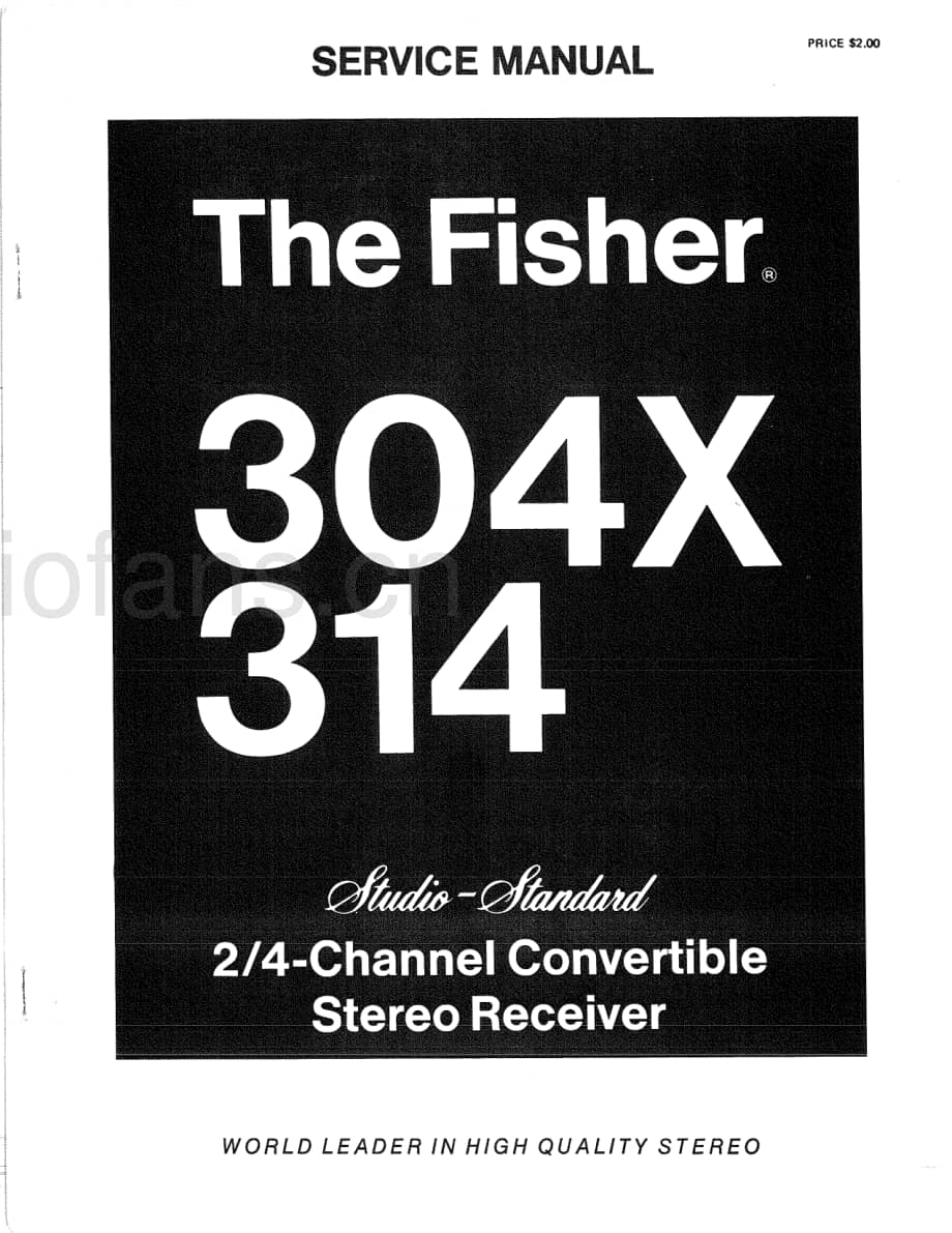 Fisher304XServiceManual 电路原理图.pdf_第1页