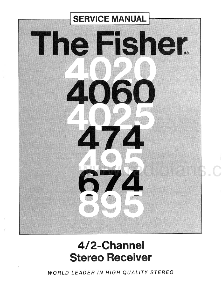 Fisher4060ServiceManual 电路原理图.pdf_第1页