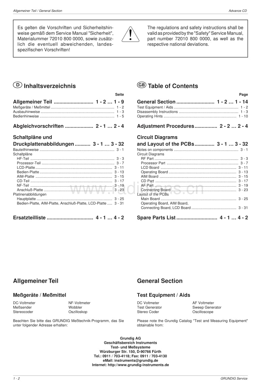 GrundigAdvanceCD 维修电路图、原理图.pdf_第2页