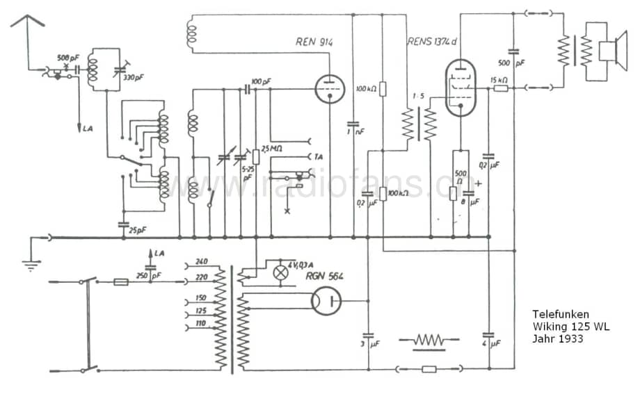 TelefunkenWiking125WL维修电路图、原理图.pdf_第1页