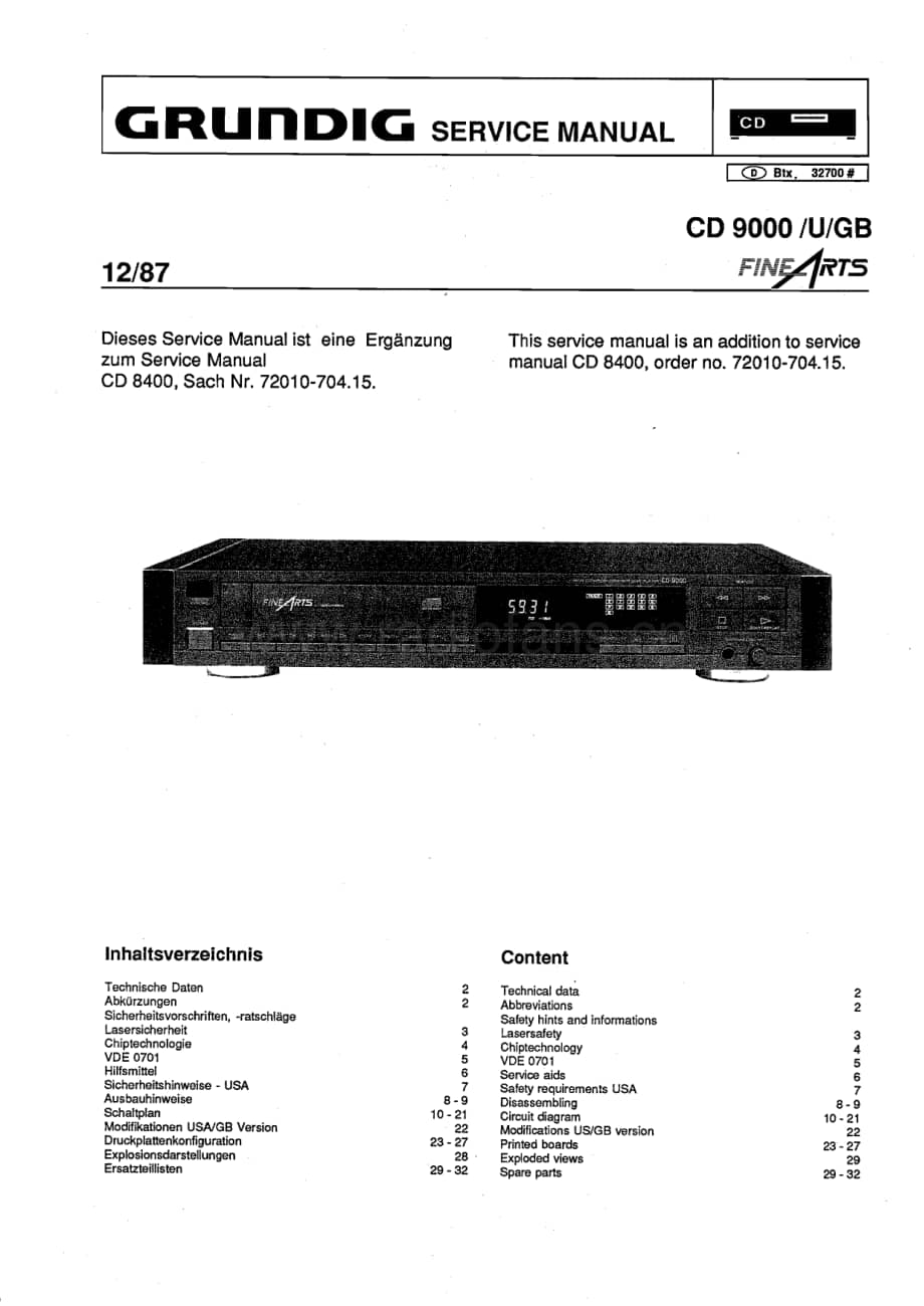 GrundigCD9000 维修电路图、原理图.pdf_第1页