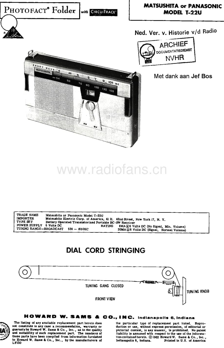 Panasonic_T-22U 电路图 维修原理图.pdf_第1页