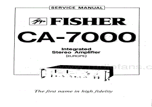 FisherCA7000ServiceManual 电路原理图.pdf
