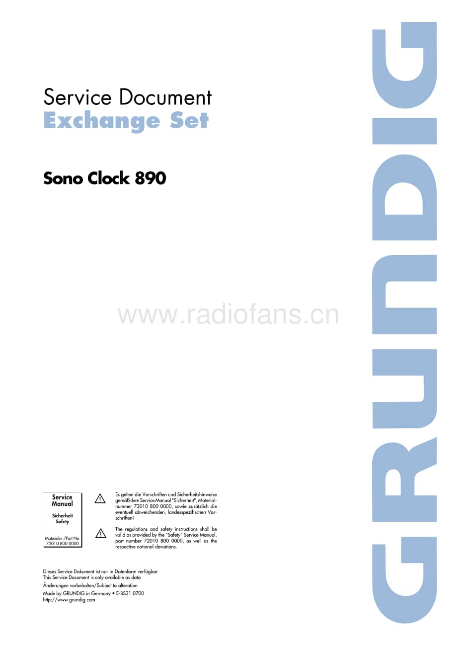 GrundigSonoclock890 维修电路图、原理图.pdf_第1页