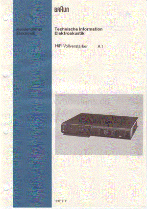 BraunA1ServiceManual电路原理图.pdf